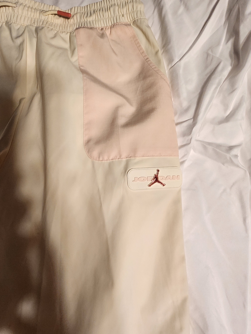 Jordan Cream & Blush Pocket Sweatpants Kids